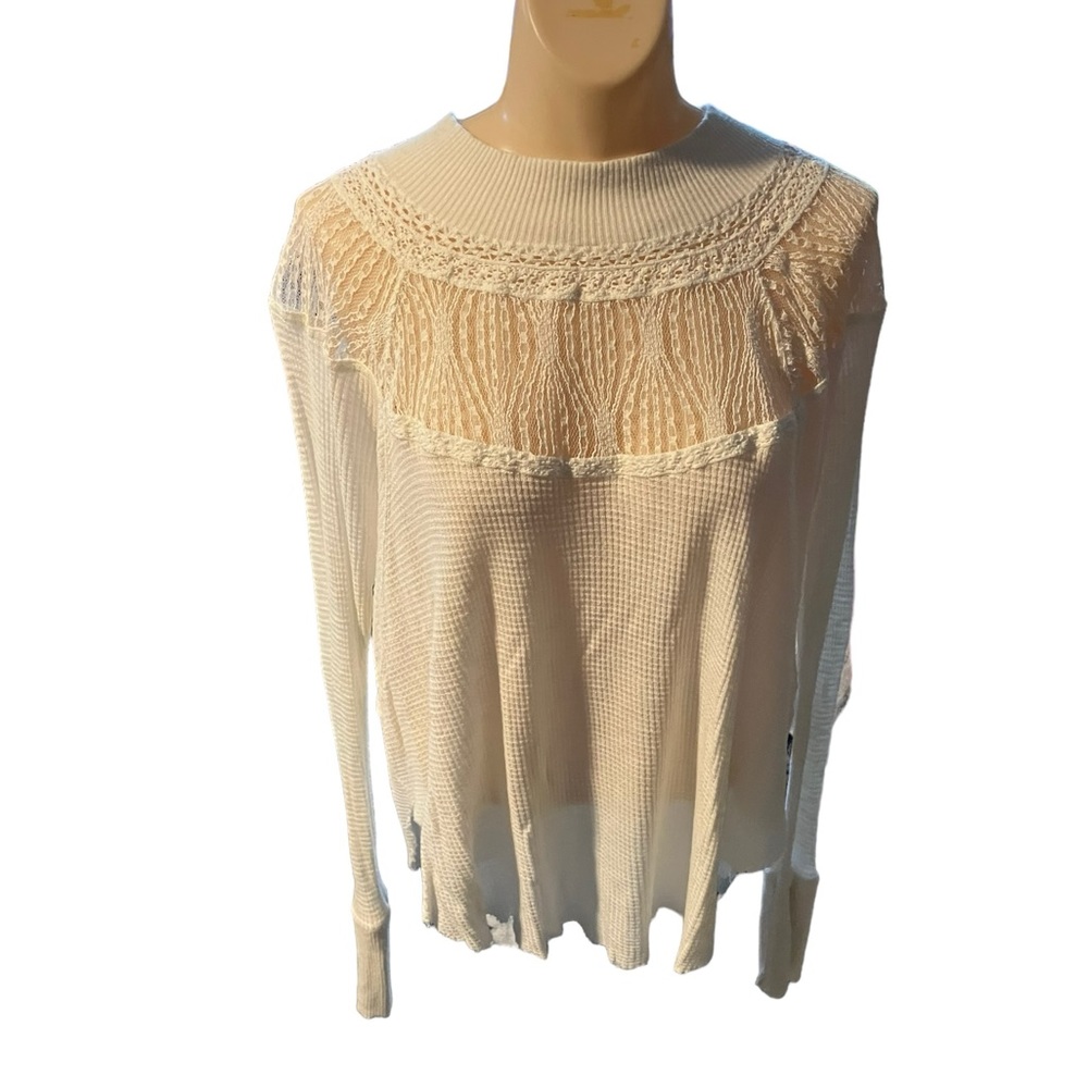Free People Spring Valley Top in Ivory